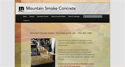 Desktop Screenshot of mountainsmokeconcrete.com