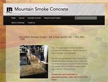 Tablet Screenshot of mountainsmokeconcrete.com